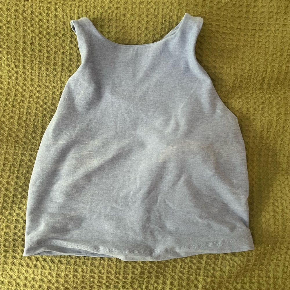 Light Gray Sleeveless Top